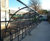 FS40 -  2 No. Harlan style 12 cycle shelters for 30 bikes