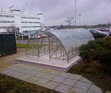FS55 - Economy open compound cycle shelter for 40 bikes