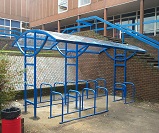 FS59 - Ridings roof only cycle shelter with storage for 26 bikes
